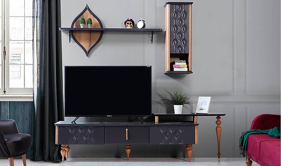 Bursa Yemek Odası Antrasit Modern Yemek Odaları Yıldız Mobilya