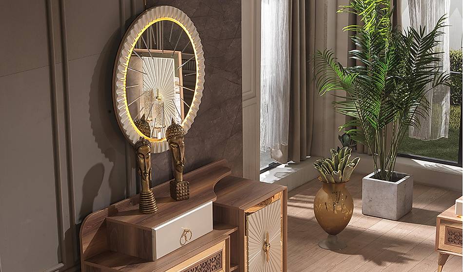 Minar Bazalı Yatak Odası CaddeYıldız Mobilya