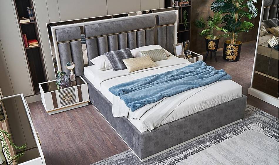 Fashion Bazalı Yatak Odası CaddeYıldız Mobilya