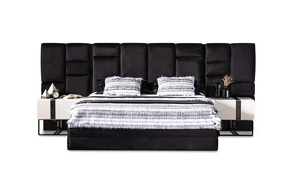 Lenova Bazalı Yatak Odası CaddeYıldız Mobilya