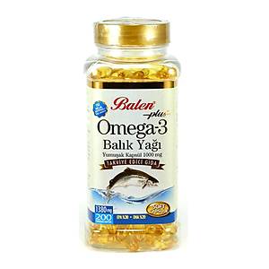 Balen Omega 3 Bal�k Ya�� Yumu�ak Kaps�l 1000mg*200