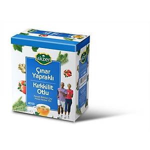 Akzer ��nar Yaprakl� K�rkkilit Otlu �ay 60l� po�et