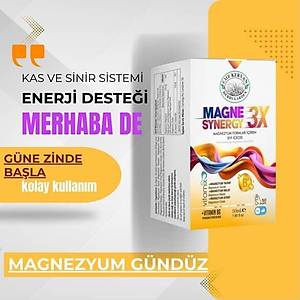 Emr Kervan Herbs Garden Magne 3X Synergy Magnezyum Formlar� ��eren S�v� 50ml- G�nd�z