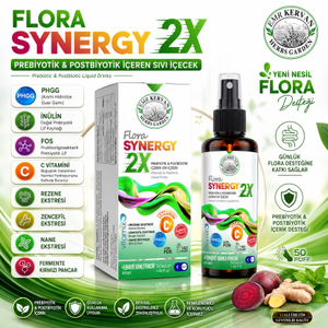 Emr Kervan Herbs Garden Flora Synergy 2X Prebiyotik & Postbiyotik ��eren S�v� ��ecek 50 mL