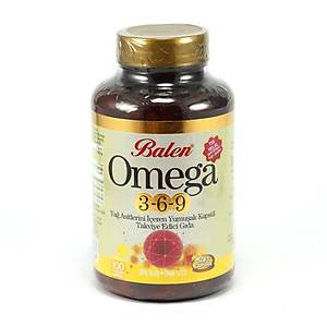 Balen Omega 3-6-9 Ya� Asitleri ��eren Yumu�ak Kaps�l 1000mg*100