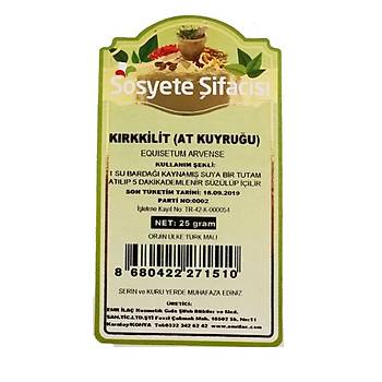 Kýrkkilit( At Kuyruðu) 40 gram(EQUISETUM ARVENSE)
