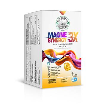 Emr Kervan Herbs Garden Magne 3X Synergy Magnezyum Formlar� ��eren S�v� 50ml- G�nd�z