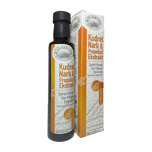 Emr Kervan Herbs Garden Kudret Narl� & Propolis Ekstrakt� I�eren S�v� Takviye Edici G�da 250ml Midenize Dost Takviye
