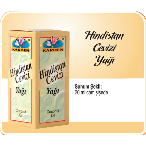 Karden Hindistan Cevizi Ya�� 20ml