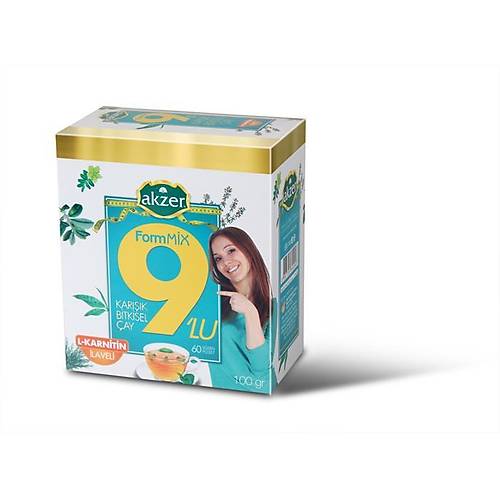 Akzer Formmix 9'lu �ay 100GR 60 S�zen Po�et