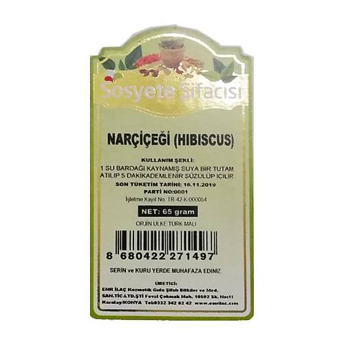  Hibiskus/ Nar �i�e�i  65 Gram