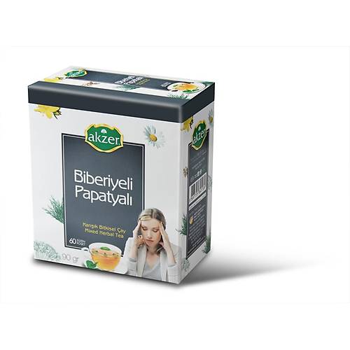 Akzer Biberiyeli Papatyali �ay 60li s�zen po�et