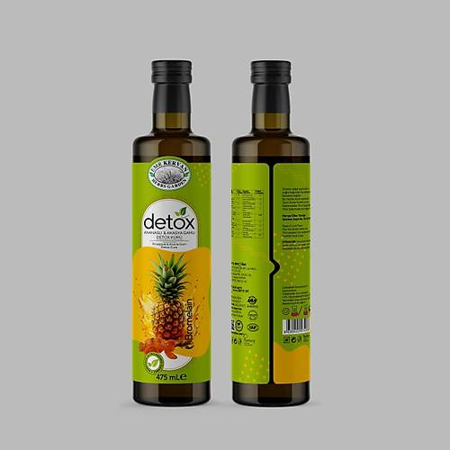 Ananasl� (Bromelain) ve Akasya Gaml� Detox (Detoks) K�r� 475ml