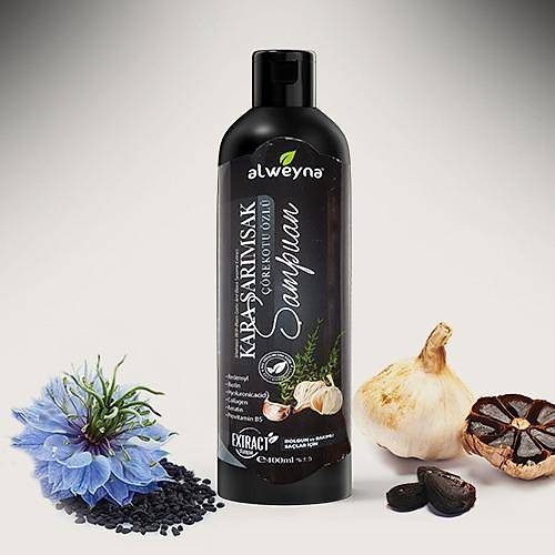 ALWEYNA  KARA SARIMSAK&��REKOTU �ZL� B�TK�SEL �AMPUAN 400 ML