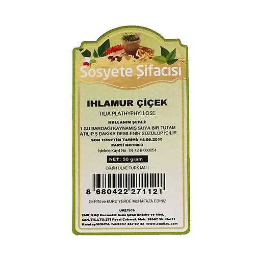 Ihlamur �i�e�i  50  Gram