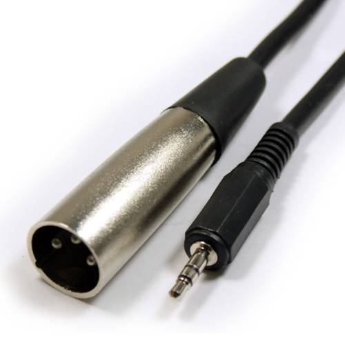 3 Pin XLR Erkek to 3.5 mm Stereo Erkek Kablo 5 Metre
