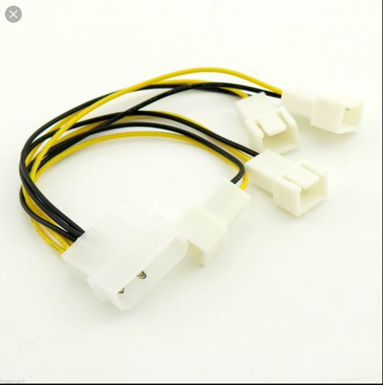 Molex to 4x 3 Pin Fan Güç Çoklayıcı