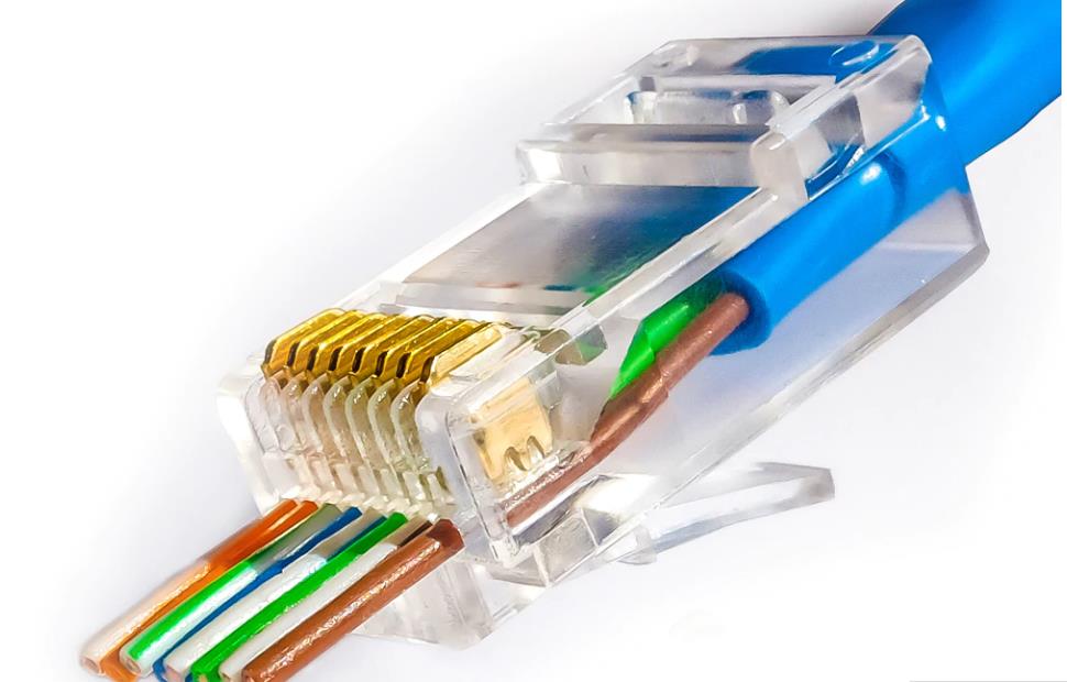 8P/8C Yeni Nesil EZ Delikli RJ45 Ethernet Plug - 25 Adet