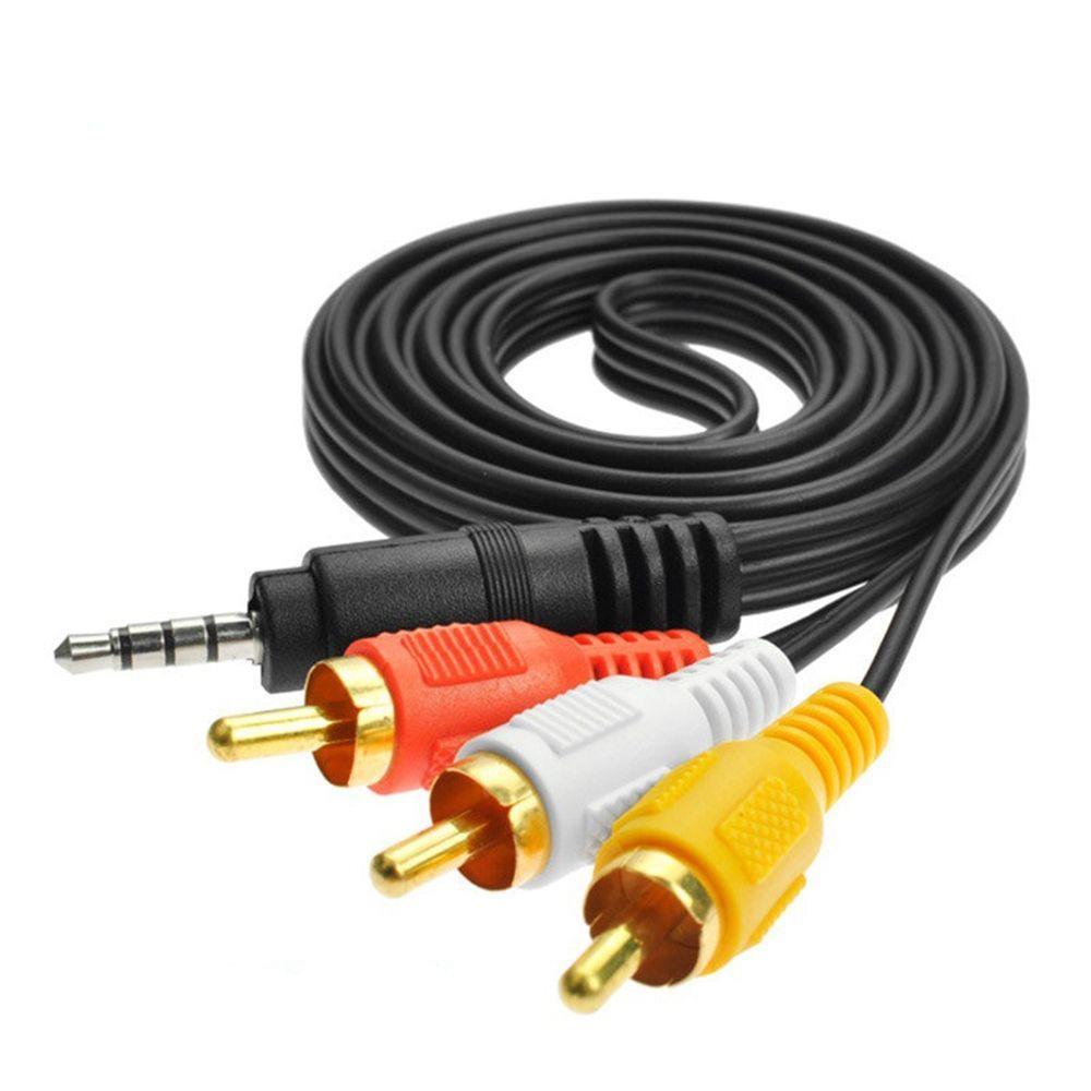 3.5 mm Stereo to 3 RCA AV Kablo 1.5 Metre