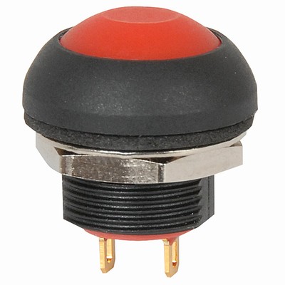 "184" 12 mm Push Buton - Kırmızı