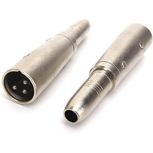 XLR Erkek - 6.3 mm Stereo Dişi Çevirici Aparat