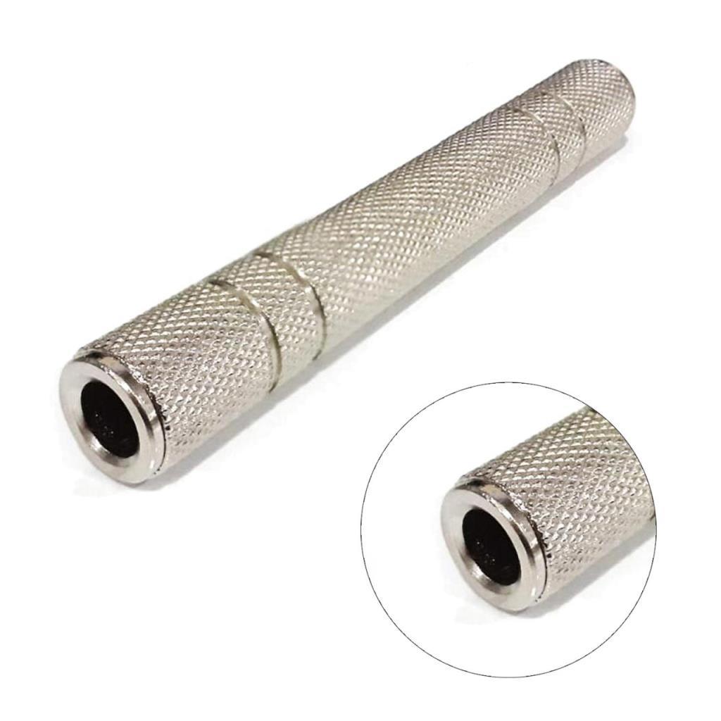 6.3 mm Stereo Dişi - Dişi Metal Ara Aparat