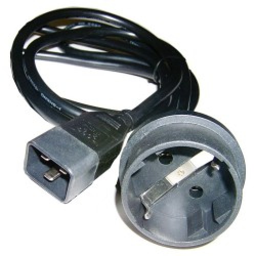 C20 Erkek to Schuko Dişi UPS Priz Çevirici 20 cm