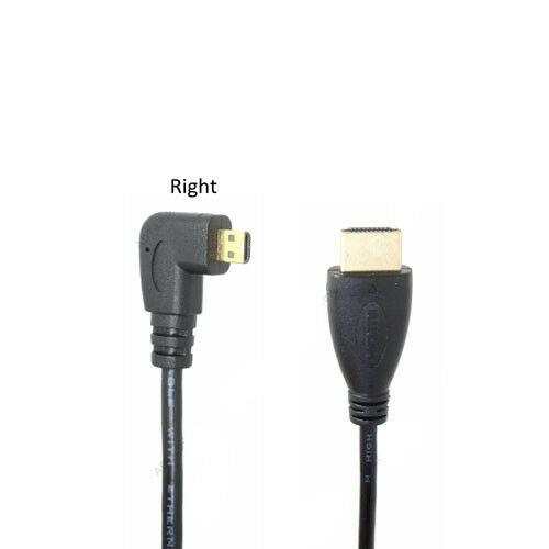 Micro HDMI 90 Derece Kablo 1 Metre - Sağ Açılı