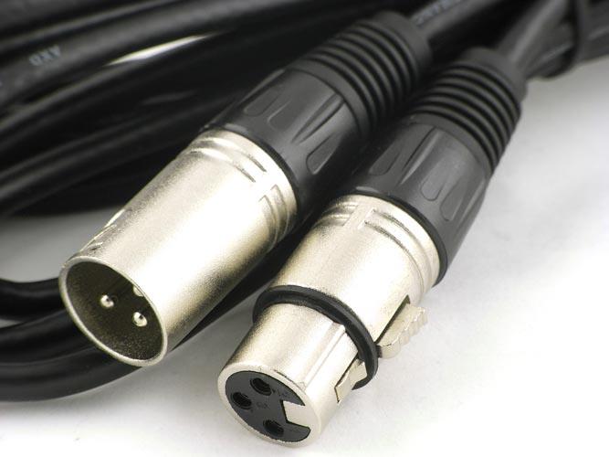 Balanslı XLR Siyah Mikrofon Kablosu 7 Metre