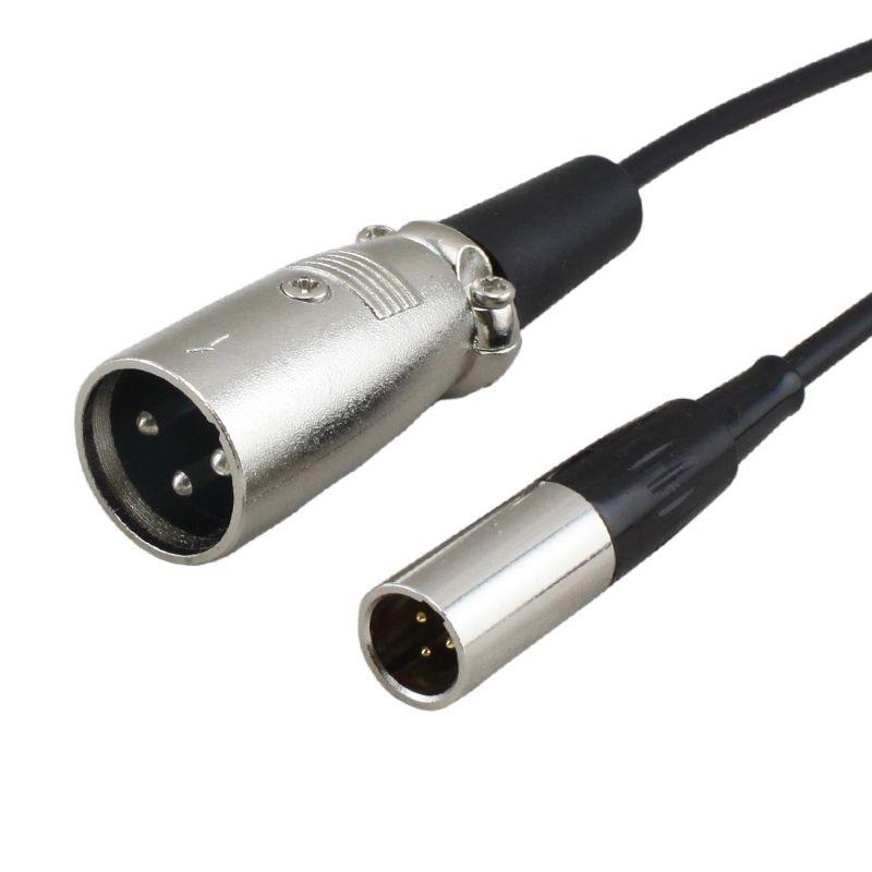 3 Pin Mini XLR Erkek to 3 Pin XLR Erkek Kablo 50 cm