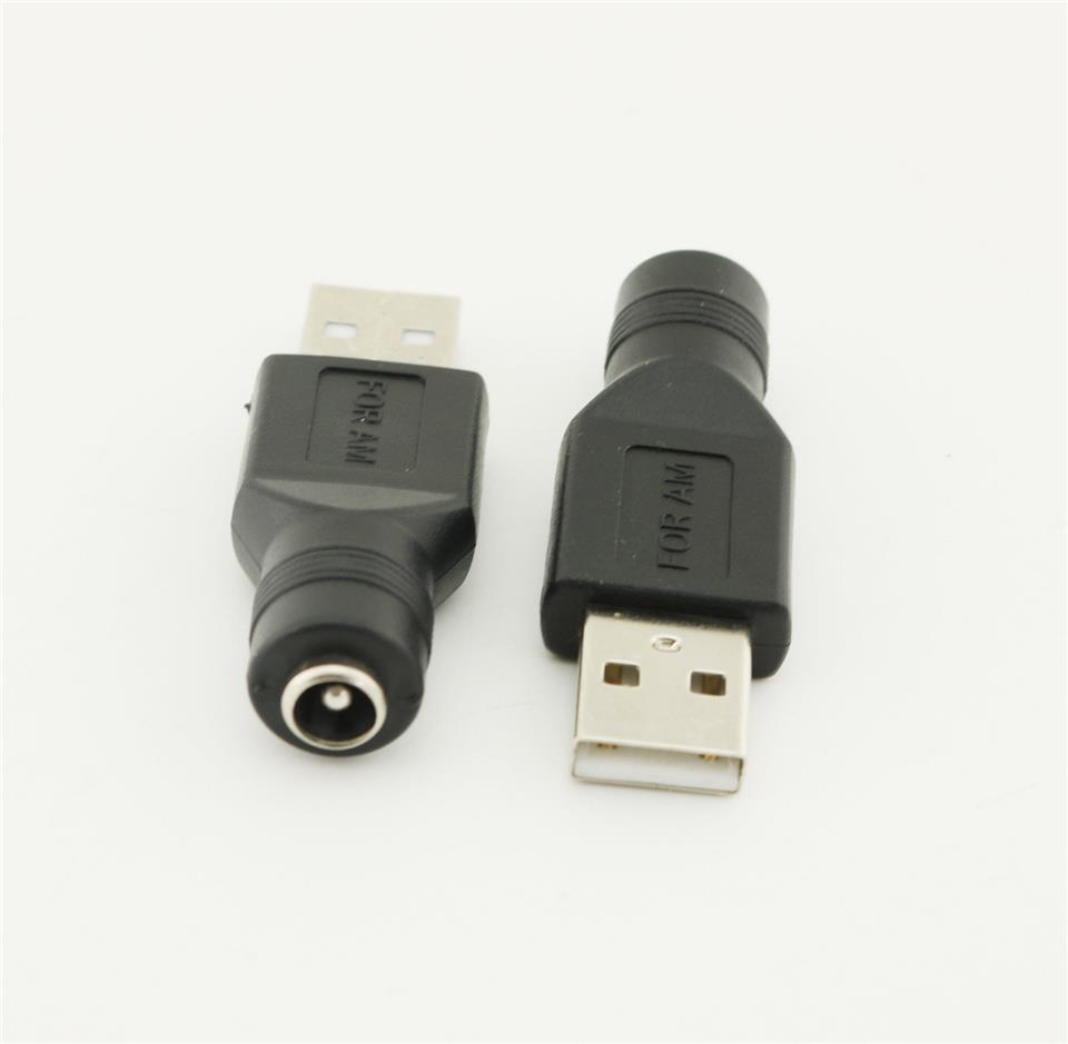 5.5x2.5 mm DC Dişi to USB 2.0 DC Erkek Uç Çevirici