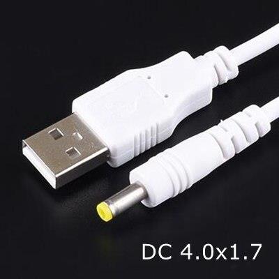 USB to 4.0x1.7 mm DC Güç Kablosu 50 cm