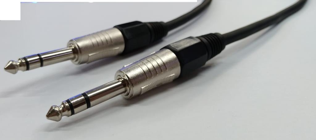 6.3 mm Erkek - Erkek Stereo TRS Kablo 2 Metre