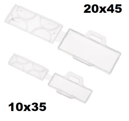 Kablo Bağı Etiket Taşıyıcı 20x45 + Kablo Bağı - 100 Adet
