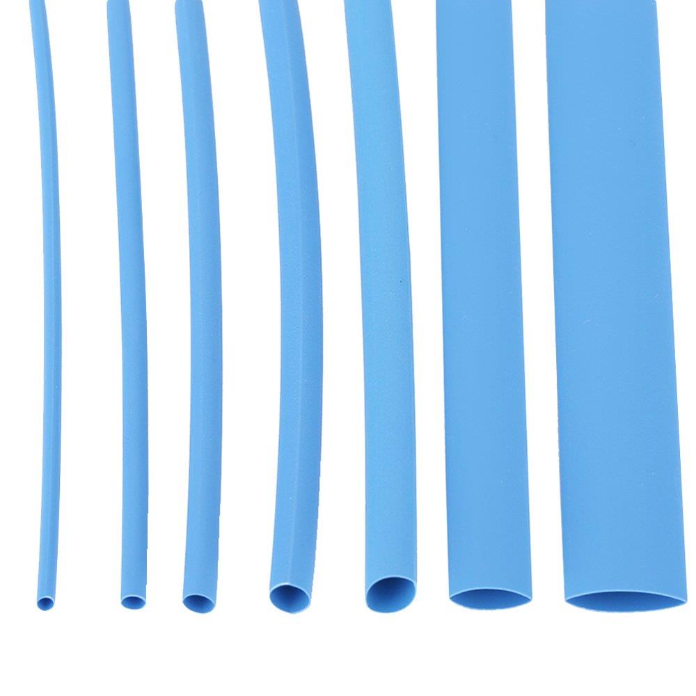 Isı ile 2/1 Daralan Yassı Makaron 3.5 mm - Mavi - 100 Metre