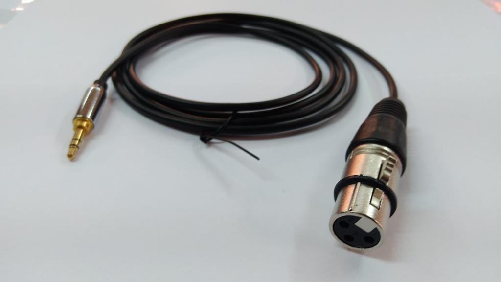 3.5 mm Stereo to XLR Dişi Kablo 1.5 Metre