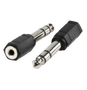 Stereo 6.3 mm Erkek - 3.5 mm Dişi Çevirici (Çift)