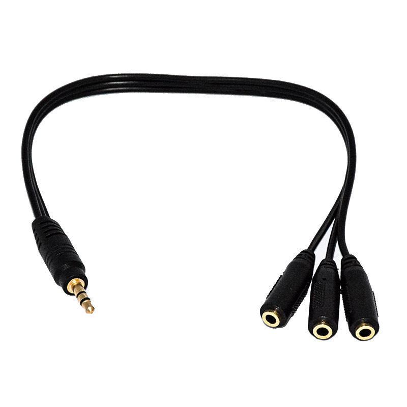 3.5 mm Stereo 1 Erkek - 3 Dişi 5+1 Ses Sistemi Çevirici