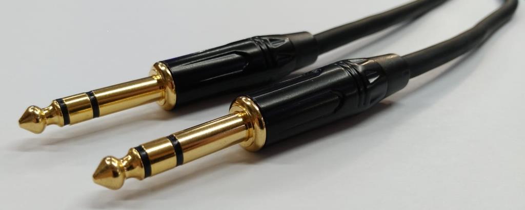 Stereo 6.3 mm Kaliteli TRS Kablo Erkek - Erkek 1 Metre
