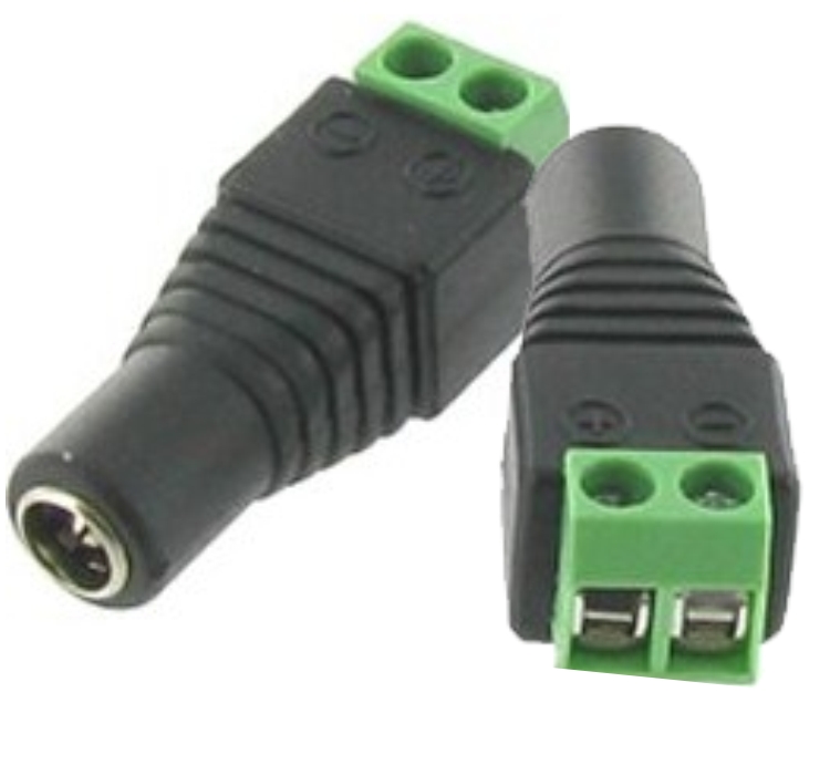 5.5x2.5 mm DC Klemensli Konnektör - Dişi