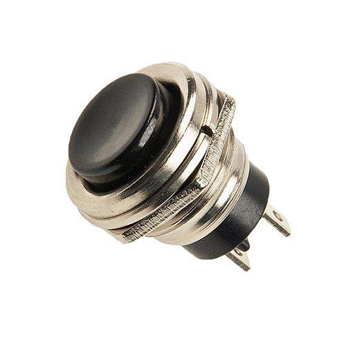 "180" 16 mm Metal Gövdeli Siyah Push Buton