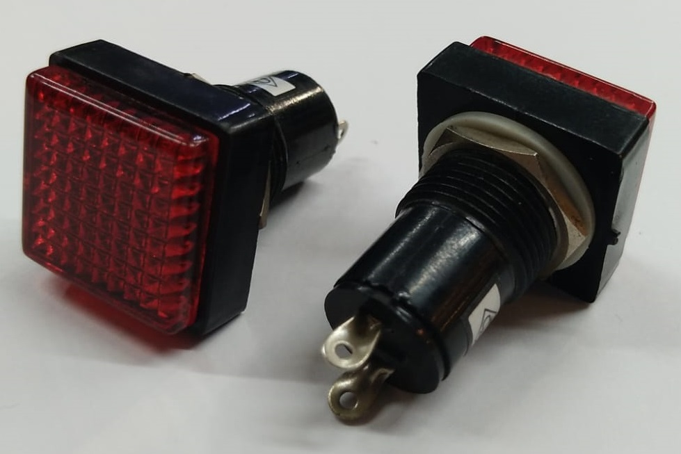 19 mm 220V Kırmızı LED Sinyal Lambası