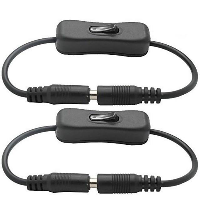 5.5x2.5 mm ON/OFF Anahtarlı Adaptör Uzatma Kablosu 20 cm