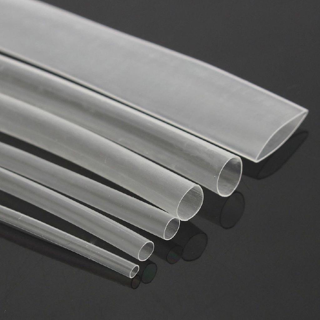 Isı ile 2/1 Daralan Yassı Makaron 3.5 mm - Şeffaf - 100 Metre