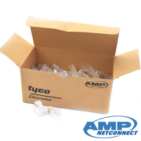 8P/8C AMP Cat. 5 RJ45 Ethernet Plug - 100 Adet