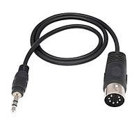 7 Pin Din Erkek to 3.5 mm Stereo Erkek Kablo 1.5 Metre