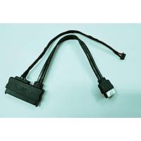 7+15 Pin Power+Data to Sata Data+5 Pin Power Kablo