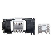 RJ45 Cat. 6 Kapakl Siyah Keystone 180 Derece