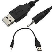 USB Erkek - 4 Boğumlu 2.5 mm Stereo Erkek Şarj Kablosu