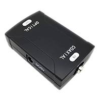 Coaxial Giri - Optik k Dijital Ses evirici - Siyah